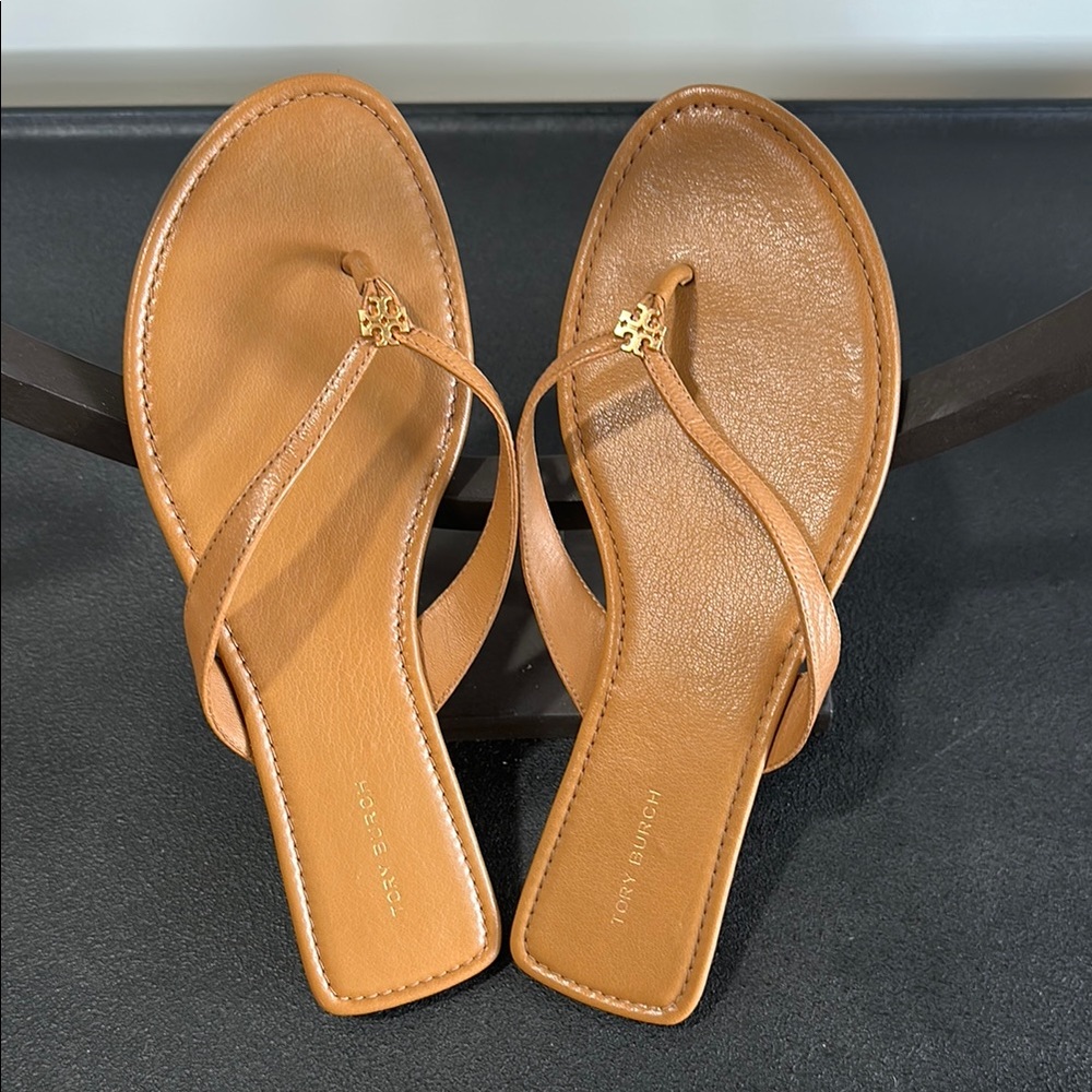 Tory Burch Tan Sandals with Elegant Design